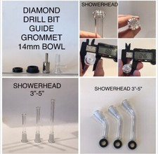 Diy Bong Kit Showerhead Perc Downstem 14mm Glass 45 Degree Curved Bent 3  4  5  