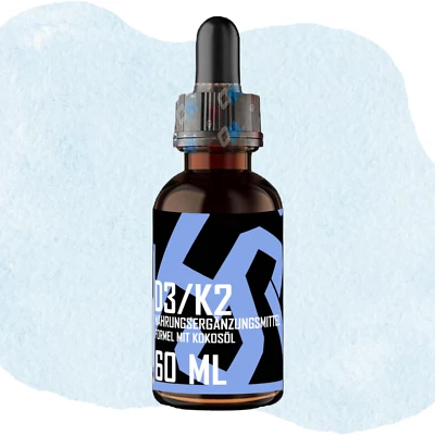DR. JOKAR Vitamin D3+K2 Tropfen 10.000 IE + MK7, o. Zusatzstoffe, hochdosiert, made DE