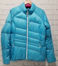 Kjus Women's Lightweight Light Blue Down Jacket Size Eu40 Large C1