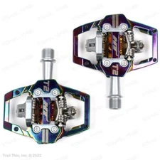 HT Components T2 -  Oil Slick - Enduro Race Bike Style Bicycle CrMo Pedals