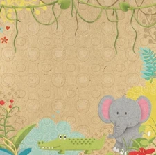 Born to be Wild - Jungle Friends, scrapbook paper, Paper House P615