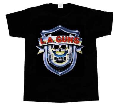LA GUNS - L.A. GUNS NO MERCY TOUR 1988 NEW BLACK T-SHIRT
