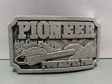 Vintage Pioneer Powerful Pro Chainsaw Belt Buckle