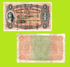 australia 1 One Pound National Bank of Australasia rev *  Copy