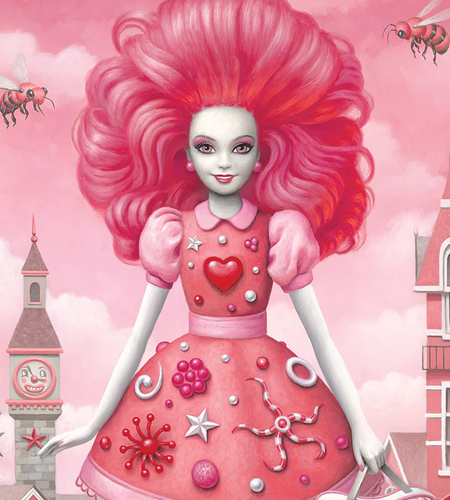 Mark Ryden x Barbie Signed Pink Pop Art Print #/1000 Mattel Creations