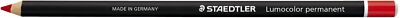 12x Staedtler  108 20-2 Lumocolor  permanent glasochrom Trockenmarker, rot