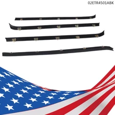 Front Rear Window Sweep Felt Weatherstrip Seal Fit For Chevrolet GMC Jimmy Door