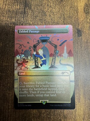 Fabled Passage Borderless FOIL Fallout Secret Lair MTG