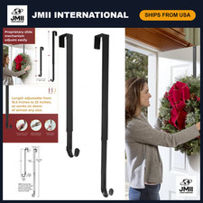 Adjustable Length Wreath Hanger - 20 lb Capacity, Door Decor, Holiday Display