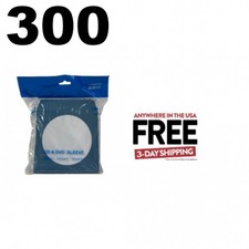 300 Blue Color Paper CD Sleeves with Window  Flap  1-3 DAY