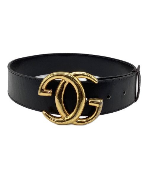 GUCCI leather belt with iconic buckle 153092