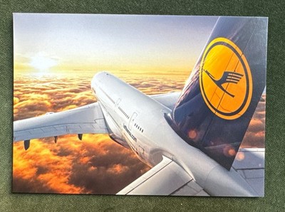 Lufthansa Airbus A380 Postkarte Postcard Airline Edition 2010 Original NEU NEW