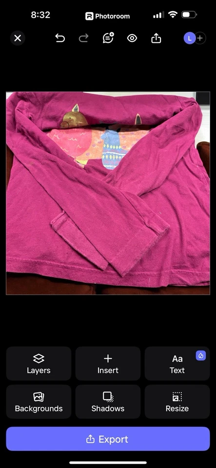 Llamas рубашка девочек 14/16 длинным рукавом дофамин цветной животных природы весело милый - Изображение 2 из 2