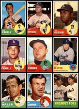 1963 Topps Los Angeles Dodgers Team Set 1963 World Series Champs! 7 - NM 6071329