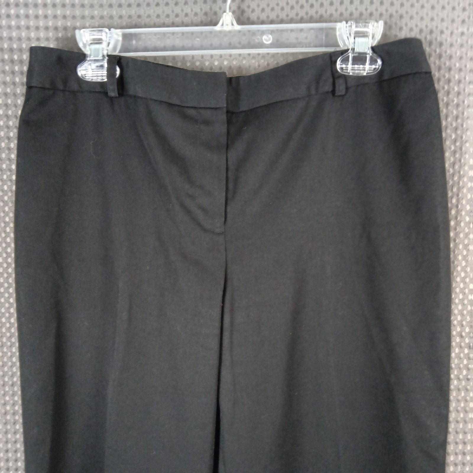Anne Klein Black Straight Leg Dress Pants Womens Professional Career Trousers 10