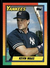 1990 Topps Traded Gray Card Stock (Pack Version) #63T Kevin Maas Rookie K020. rookie card picture