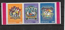 STAMPS - GUYANA - 1996 - SPORTS - DISNEY - BMX - HOCKEY - SURF -