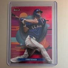 Topps Finest Magenta Refractor Uncommon Corey Seager #134 Rangers /300 2025