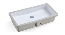 KINGSMAN Durable 27.9 Inch Rectrangle Undermount Vitreous Ceramic Lavatory Va...