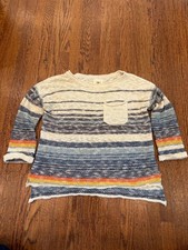 Rip Curl Slouchy Stripe Sweater 🌊 Oversized Cozy Knit • XS