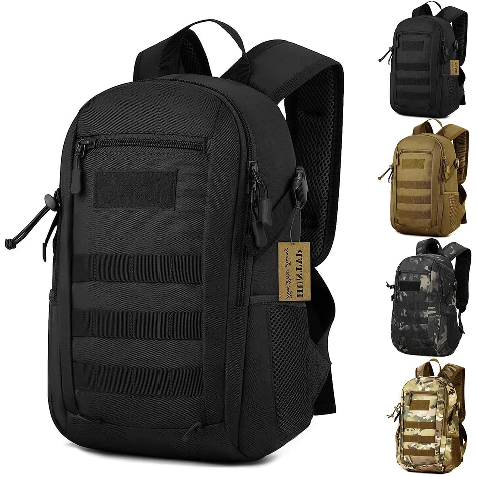 HUNTVP 12L Taktischer Rucksack Trekkingrucksacke Molle Wanderrucksack Outdoor Tasche