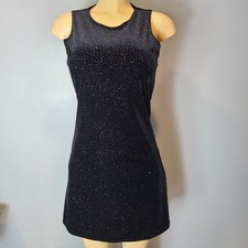 Y2K Vtg 90s Mini Slip Dress Velvet Sparkle Whimsigoth Fairy Grunge Sz 10 Hoco