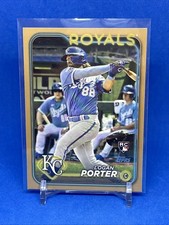 2024 Topps Series 2 Gold Parallel Logan Porter #666 RC Rookie Royals 517/2024
