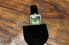 VTG Green Crystal Cut Quartz Ring Wach