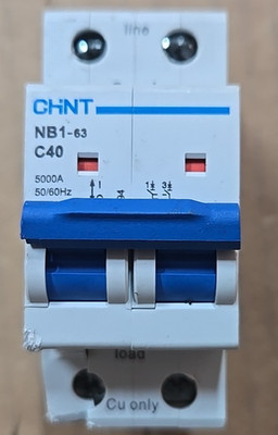 Chint CHNT NB1-63 C40 Circuit Breaker 2P