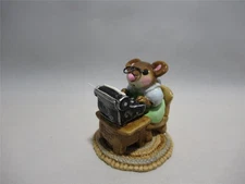 Wee Forest Folk Miss Pell - Wonderful Vintage Secretary Mouse WFF Retired 1981