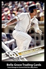 2017 Topps Oswaldo Arcia #184 San Diego Padres MLB Baseball 