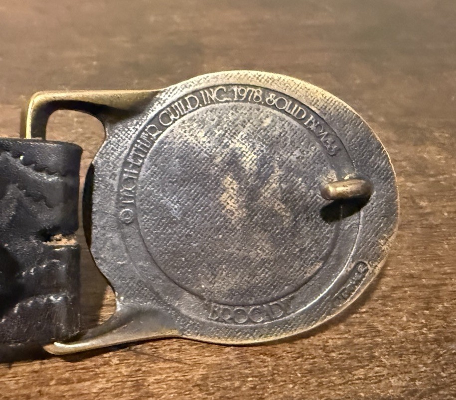 1978 Tech Ether Guild "Brocade" Solid Brass Weste… - image 8