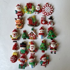 22pc Mini Christmas Ornaments Set Christmas Tree Decorations DIY Charm Jewelry