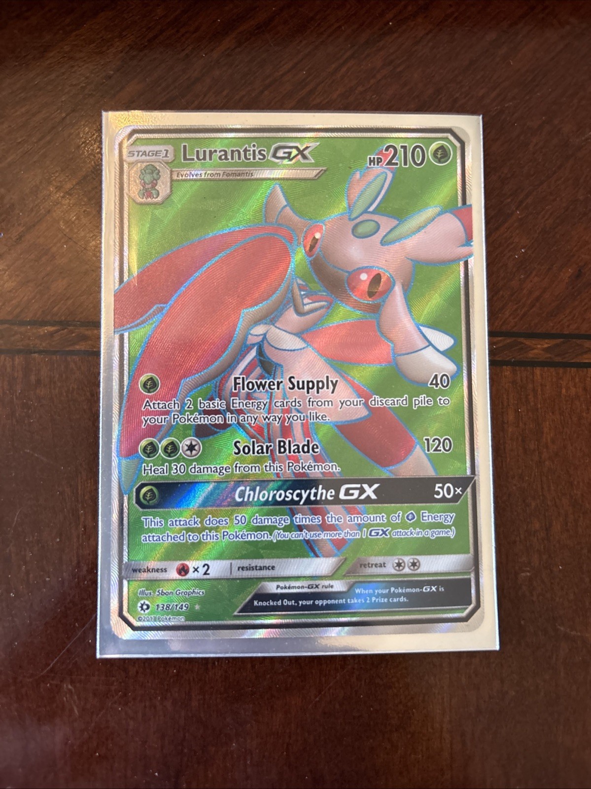 Pokemon - Lurantis-GX (Full Art) - 138/149 Sun & Moon - Ultra Rare Near Mint #B