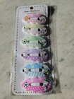  Snoopy Barrettes 6 Pack With Metal Clip Soccer Themed — photo 1