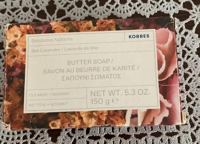 One Bar Korres Sea Lavender Soap 5.3 Ounce Made In Greece Natural Brand New