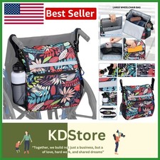 Durable Wheelchair Bag with Reflective Strips - Perfect for Everyday Use
