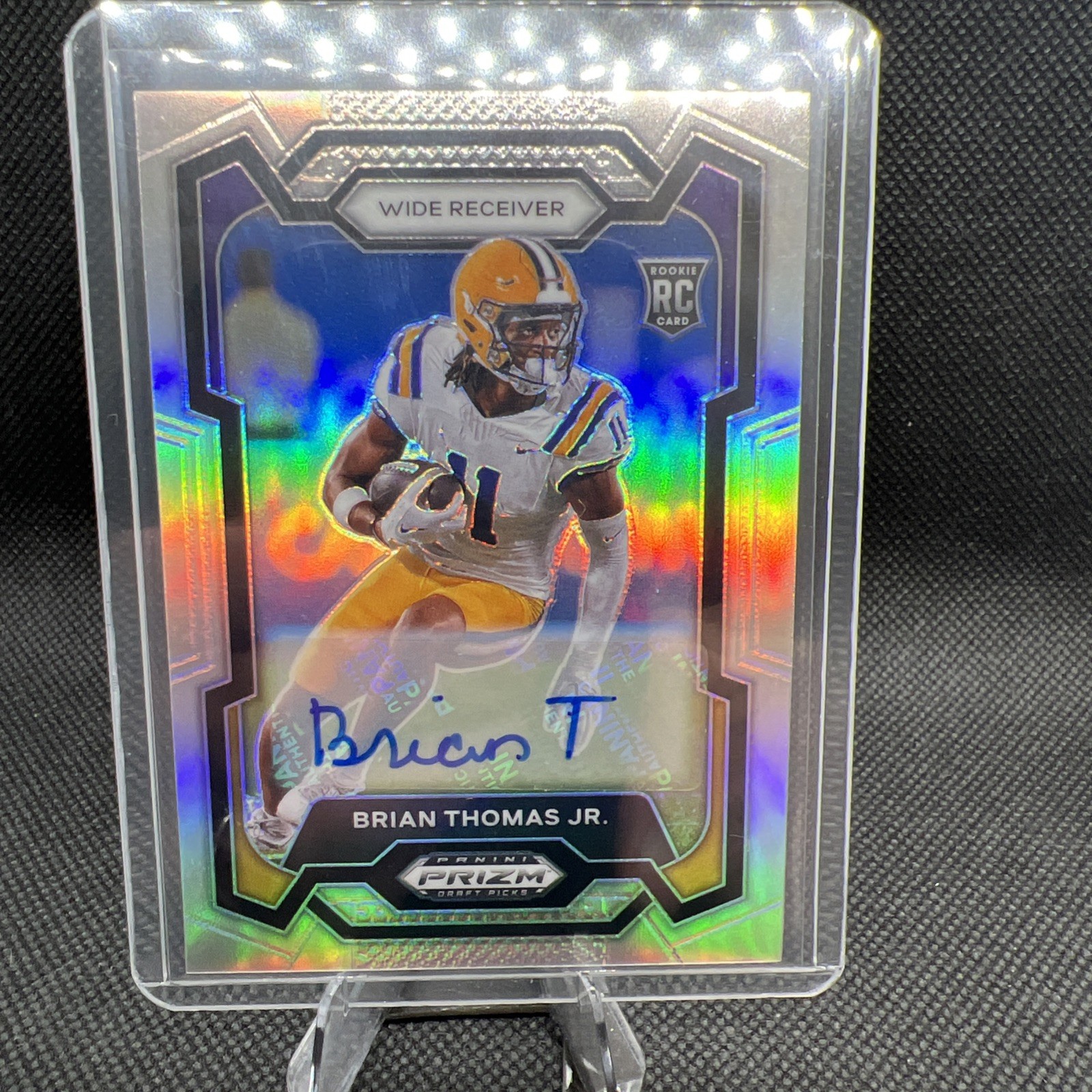 2024 Panini Prizm Draft Picks - Brian Thomas Jr. #118 Silver Prizm (RC) Auto