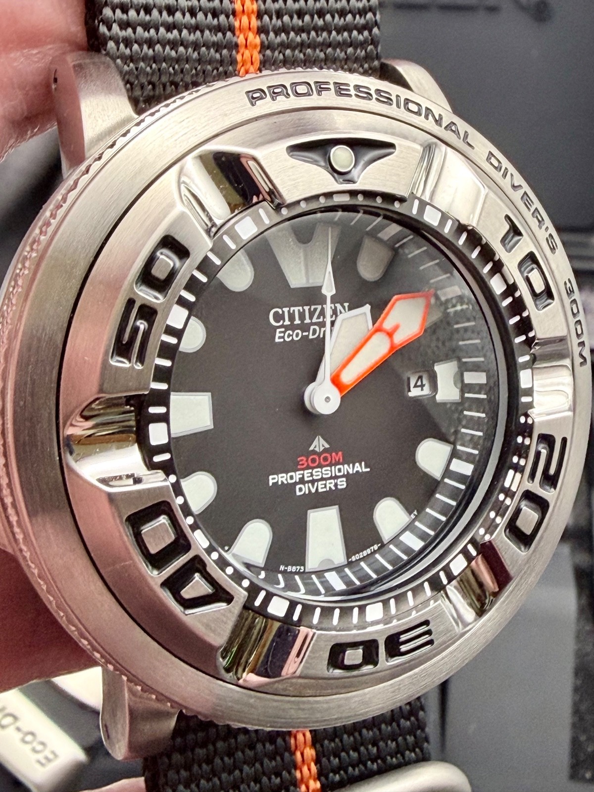 Citizen Promaster Dive “Ecozilla”- Black Dial w/band adapters, 300m, BJ8050-08E