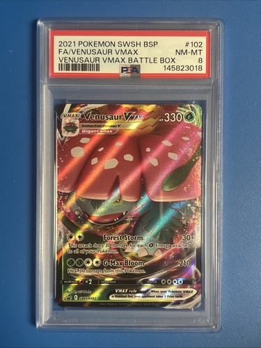 Venusaur VMAX graded PSA 8 for sale on eBay
