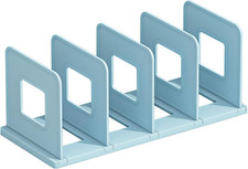 Desk File Sorter Vertical Desktop File Folder Organizer 4 Section Plastic Book H
