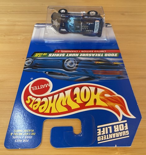 2000 TREASURE HUNT CHAPARRAL 2 BLUE HOT WHEELS T-HUNT REAL RIDERS PROTECTOR RARE - Picture 5 of 7