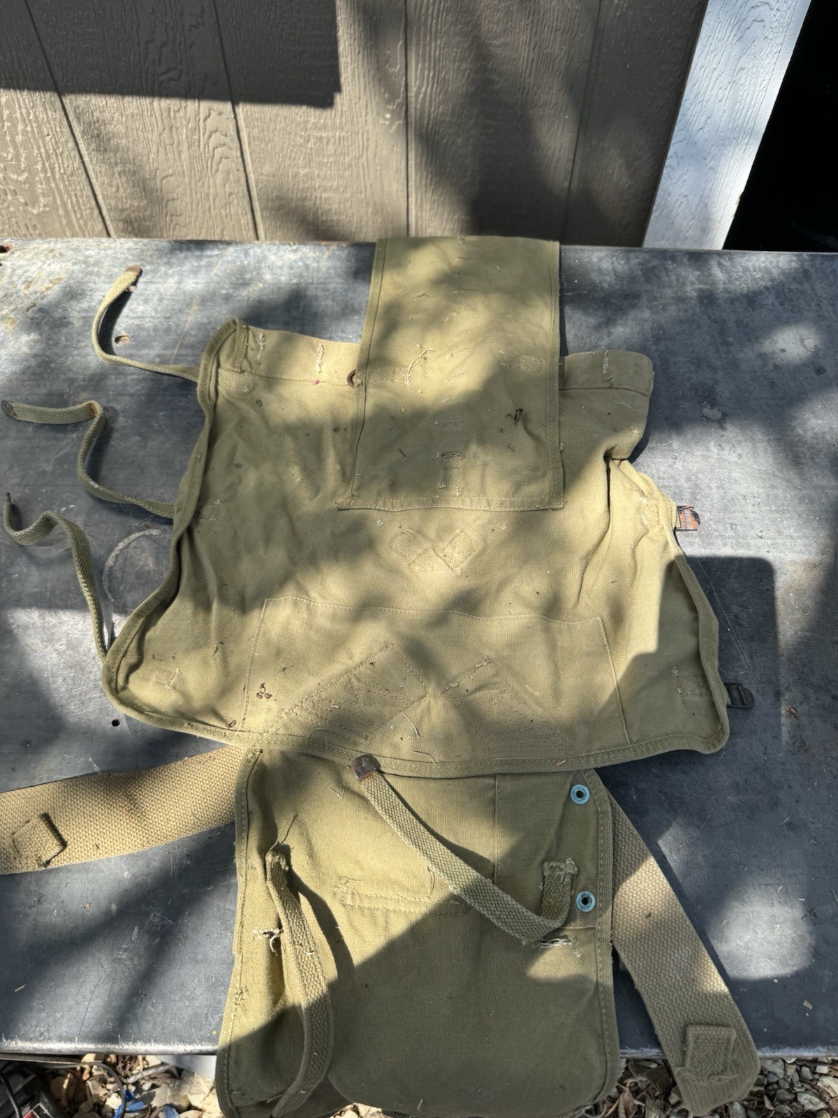 US Army Military M1910 Haversack Backpack Field Gear As Is