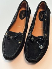 Clark  s Women  s Size 8 1/2N Black Suede Loafers Flats Casual