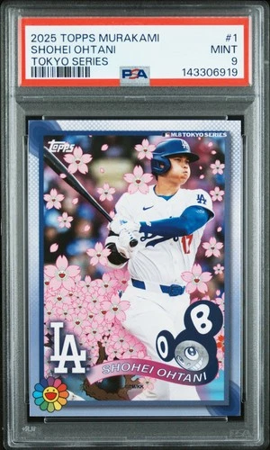 2025 TOPPS TAKASHI MURAKAMI + MLB WORLD TOUR TOKYO SERIES SHOHEI OHTANI PSA 9