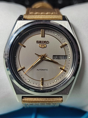 Seiko 5 Automatic - Day-Date - 7009-876A - 83MR Linen Style - serviced