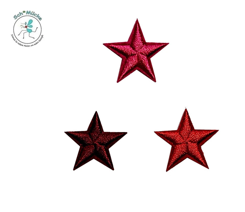 Aufbügler Sterne-Sets bunt Glücksbringer Geschenkidee Patch Applikation Flicken - Bild 3 von 4