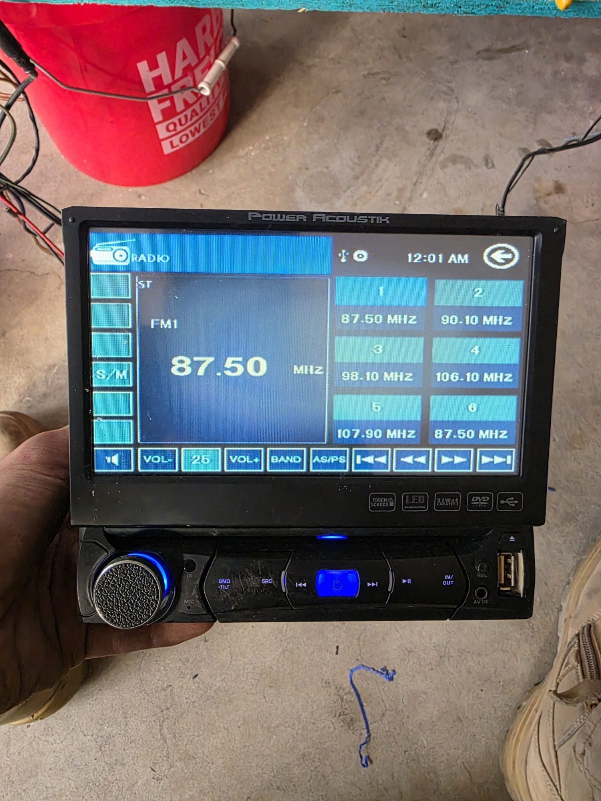 Power Acoustik PD-701 Car Stereo