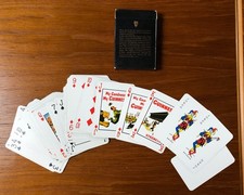 Guinness playing cards 'poster deck' with 12 classic ad images, complete in VGC.