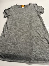 RUBY Rd. Petite Green Striped Dress- Slit Sleeve - Size PS - New